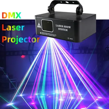 500 mw RGB stage de Lumière Laser DMX 512 Musique Son Faisceau de commande de Projecteur de Matériel pour Dj pour soirée Disco Ball Fiesta Stroboscope Lampe LED