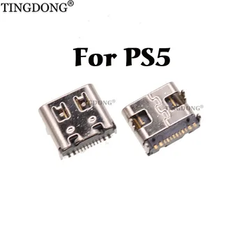 5PCS de Type C, la Prise de Recharge USB Port Chargeur de la Prise d'Alimentation de Remplacement pour Sony Playstation 5 DualSense PS5 manette sans Fil