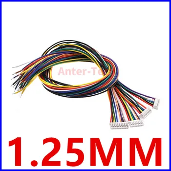 5PCS JST 1.25 Mini Micro Femelle de 1,25 mm à 2 Broches 2BROCHES /3/4/5/6P Broches Connecteur 100 mm 200 mm 300 mm de fil et de câble