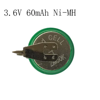 5PCS/LOT 3.6 V, 60mAh, Ni-MH au nickel-cadmium de la batterie de sauvegarde de données de la batterie de cellule de la mémoire, les batteries industrielles