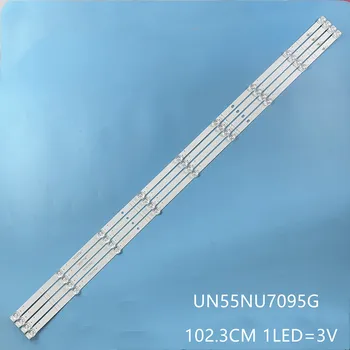 5sets de bande de LED pour Sams ung 55 pouces TV UN55NU7095G UN55NU7095G_4X9_2W_MCPCB 14MM_V0 E47