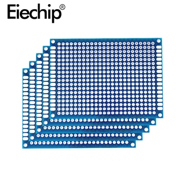5x7cm Bleu Double face Prototype de panneau de Carte PCB 50x70mm Universel de Circuit Imprimé carte de prototypage Pour Arduino Expérimentale de carte PCB de la Plaque