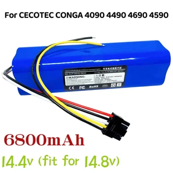 6800mAh 4s2p Batterie Pour CECOTEC CONGA 4090 4490 4690 4590 Vadrouille Robot Batterie Netease Intelligent Manufacturing NITModel