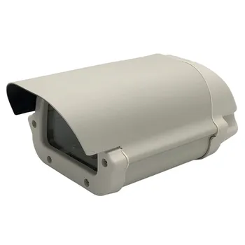 6inch de Sécurité CCTV Caméra de Logement de la Boîte de Verre Clair Sans Objectif Découpe Extérieure Imperméable à l'eau Boîtier en Alliage d'Aluminium, Couverture de Cas