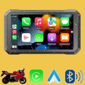 7 Pouces Android Auto Moto sans Fil Apple Carplay Écran Portable Moto pour Moto Gps Étanche Navigator avec Buebooth