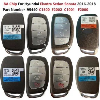 8A Puce Numéro de Pièce 95440-C1500 C1001 F2002 F2000 Pour Hyundai Sonata Elantra Berline 2016-2018 Smart Remote Key 434MHz