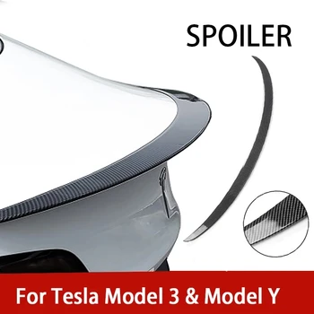 ABS Aileron Pour Tesla Model 3 Y 2018-2021 2022 2023 Original de Haute performance Extérieur de Modification de la Fibre de Carbone Modèle de Queue