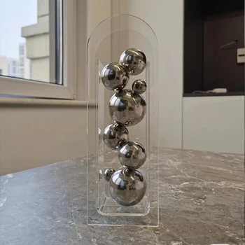 Acrylique Vase Éblouir Transparent De Vase À Fleur En Décoration D'Ornements Petit Vase Créativité, Décoration De La Maison