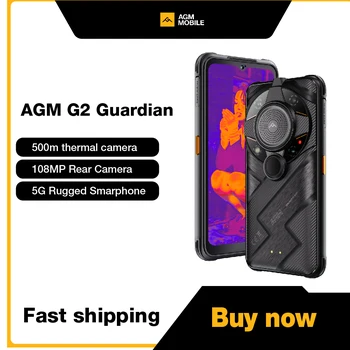 AGA G2 Tuteur Smartphone Robuste 5G Déverrouillé Monoculaire 500mètres Autofocus Caméra Thermique Avec le 10mm 25FPS