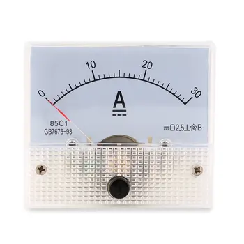 Ampèremètre analogique Panneau 0-30A Compteur de Courant Analogiques Durables Amperemeter Panneau Mètre Professionnel de la Jauge de Type Pointeur Compteur de Courant