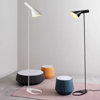 Arne Jacobsen lampadaire Salon Studio de chevet, Réplique de la lampe le designer scandinave lampe de table Noir Blanc lampe à pied