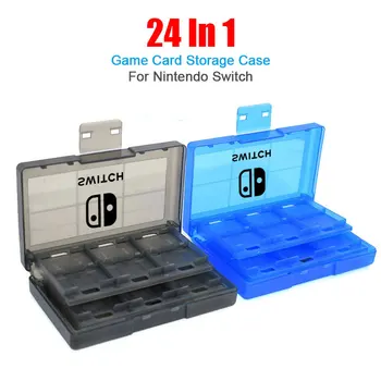 Avec Logo 24 En 1 Jeu de Cartes Cas Pour Nintendo Commutateur Oled Portable Boîte de Rangement NS Lite housse de Protection Coque Dur Accessoires