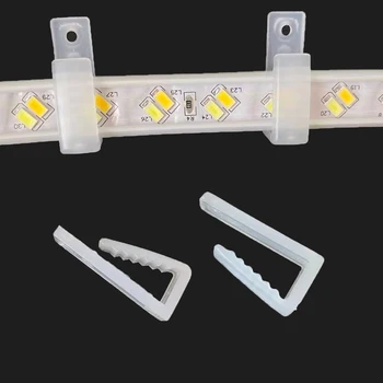 Bande de LED Led Connecteur Tiras de Luces Del Fix Titulaire des Clips avec des Vis, Gestion des câbles Pour les 8-20MM Fita Led RGB à Led