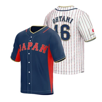 Baseball Jersey Japon 16 OHTANI 23 NOOTBAAR maillots de Couture de Broderie de Haute Qualité à Bas prix Sports de plein air Blanc 2023 Monde Nouveau