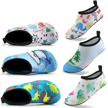 Best-seller pour Enfants Parent-Enfant pieds nus à Séchage Rapide Chaussures de l'Eau de Yoga Chaussettes de Plongée, les Pataugeoires, les Chaussures de Plage, Piscine de Chaussures de 20-35