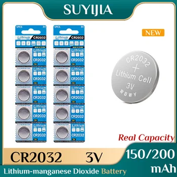 Bouton pile bouton 3V CR2032 CR 2032 Lithium Batterie DL2032 ECR2032 BR2032 pour Montre de Jouet à Distance de Voiture de Contrôle de la Calculatrice de la carte Mère
