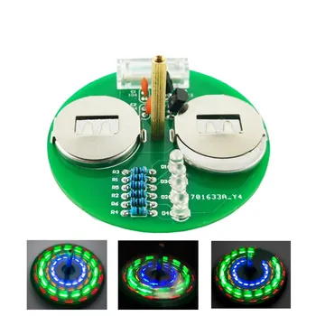 Bricolage Électronique Kit LED Gyro DIY Kit de Soudure Tournant Lanterne Inline Composants de Bricolage Électronique Sodering Projet(sans Batterie)