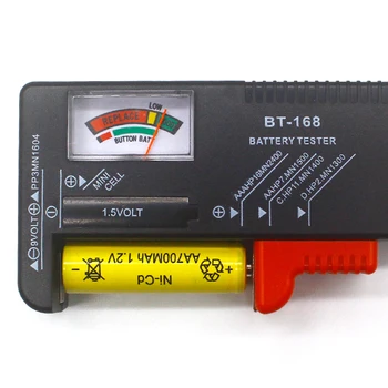 BT-168 AA/AAA/C/D/9V/1.5 V piles Universel Pile Bouton de code de Couleur indicateur de Volt Testeur Vérificateur BT168 Puissance