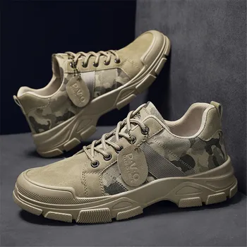 Camouflage Chaussures de Toile pour les Hommes Printemps 2023 Extérieure Plate-forme de Chaussures de sport Confort Décontracté Baskets de Travail, Chaussures de Tênis Masculino