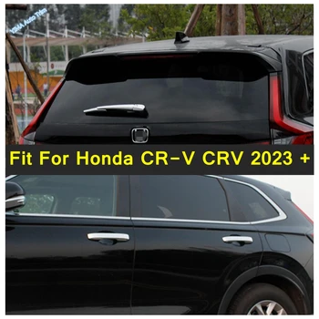 Chrome Accessoires d'Extérieur Ajustement Pour Honda CR-V CRV 2023 2024 Côté de la Poignée de Porte / Coffre Arrière de la Fenêtre de pare-brise essuie-glace Couvercle de Garniture