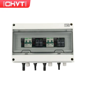 CHYT 2-en-2-HT15way 600V Extérieure Imperméable à l'eau 1 Chaîne IP65 PHOTOVOLTAÏQUE de Surtension Protection contre la Foudre DC Combiner Box