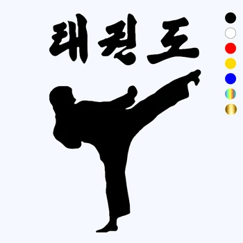 CK20883# Différentes Tailles/Couleurs coréenne de Taekwondo Coup de Tae Kwon Do de Découpe de Vinyle Autocollant de Voiture Autocollant sur le Pare-chocs de la Fenêtre de l'ordinateur Portable
