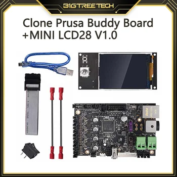 Clone Prusa Copain Commission de Contrôle de l'32 bits Intégré TMC2209 Pilote+MINI LCD28 V1.0 l'Écran de l'Imprimante 3D de Pièces Pour MINI Imprimante Prusa