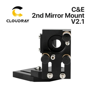 Cloudray de CO2 Noir Second Laser Mont Miroir 25mm de Montage du Miroir Intégrative de Montage Pour Lase Machine de Gravure