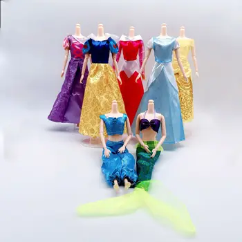 Conte de fées en Robe de Cosplay Princesse Robe Jupe Mélange de Style de Vêtements pour Poupée Barbie Accessoires Bébé Enfants Jouets de Noël