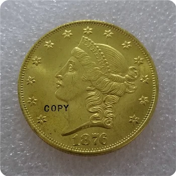 COPIE RÉPLIQUE 1876,1879 $20 (Vingt Dollars) Modèles de COPIE de pièce d'or