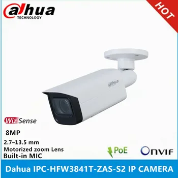 Dahua IPC-HFW3841T-ZAS-S2 appareil photo de 8 mpx 2,7 mm–13,5 mm Motorisé de l'Objectif zoom micro intégré IR 60M POE WizSense caméra IP