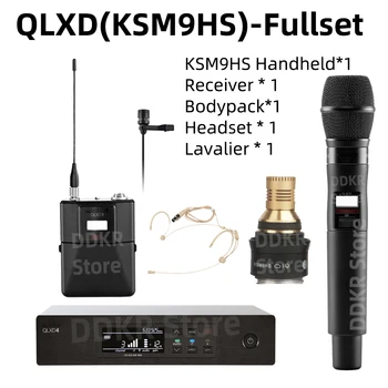 DDKR QLXD4-KSM9HS du fullset UHF True diversity Wireless Microphone Système de Karaoké, Spectacles Micro sans Fil Professionnel