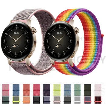 de haute qualité en Nylon Sangles Pour Huawei Watch GT3 42mm GT2 46mm Smart Bracelet Tissé bracelets de montre de bracelet de bracelet