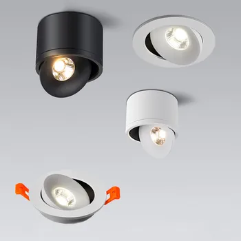 Deux Modèles Différents De montage en Surface, Et Incorporé Dimmable LED Downlights 7W9W12W15W18W20W 360° Réglable Lampe de Plafond de l'ÉPI