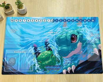 Digimon tapis de jeu Dracomon DTCG de la GCC Tapis de Jeu Tapis de Jeu de Cartes à collectionner Anime tapis de Souris en Caoutchouc de Bureau Tapis de Jeu Accessoires et un Sac