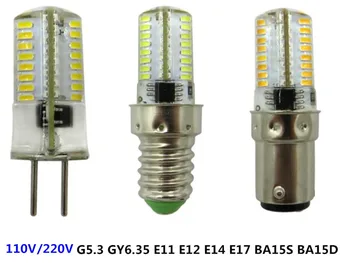 dimmable ampoule led G5.3 E11 E12 E14 E17 BA15D 220V BA15S 110V cristal ampoule G4 110V G9 led b15 g5.3 110v E11 110V LED BA15S