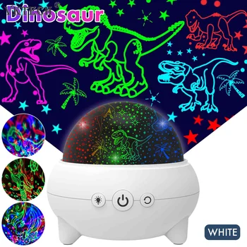 Dinosaure Projection Veilleuse Éclairage Ornements de Projecteur de LED Lampe de Bureau USB, Plug-in Ou de la Batterie, les Enfants de Jouet pour l'Anniversaire de Noël