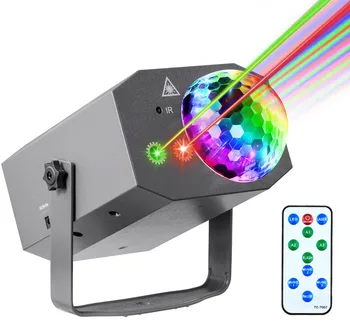 Disco Lumière Laser de Disco Boule Rouge Vert Bleu de Projection de la Lumière d'Effet d'Étape de DJ Home Party de Noël du Club de la Décoration