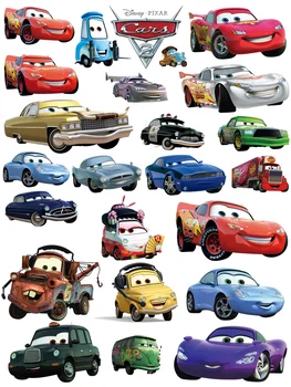 Disney Cars Lightning McQueen vêtements pour enfants autocollants Fer à repasser sur les patchs d'impression t-shirt