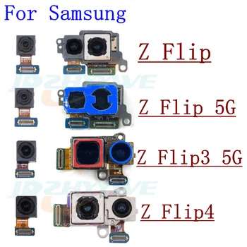 D'origine Pour Samsung Galaxy Z Flip Flip2 Flip3 Flip4 5G faisant Face vers l'Arrière Selfie le Gros Dos Appareil photo Principal Module Ruban Flex Câble de Pièces