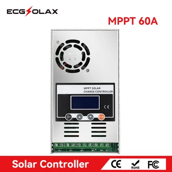 ECGSOLAX MPPT 60A Solaire, régulateur de Charge 12V 24V 48V Régulateur Solaire PV Max 150VDC Charge de Contrôleur Pour Lifepo4 à l'Acide-Plomb