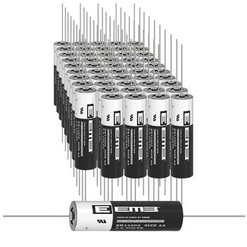EEMB ER14505 3.6 V Pile AA au Lithium avec AX Pin 2600mAh de Batterie de la Cellule pour le Gaz/l'Eau de Compteur de Fenêtre d'Alarme de Capteur