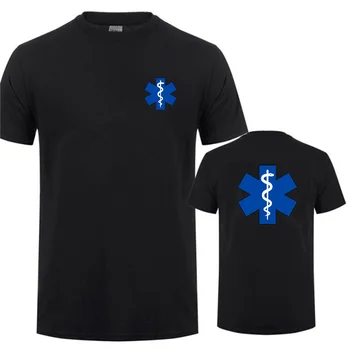 EMT Ambulance d'Urgence Imprimé T Shirt Hommes Femmes Mode d'Été Streetwear O-Neck T-Shirt Décontracté en Coton à Manches Courtes t-Shirt