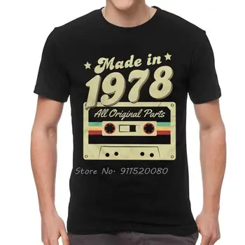 En 1978 Cassette Tous les Ogrinal Pièces t-Shirt Hommes Tees Top en Coton T-Shirt Vieux Anniversaire T-shirts Streetwear Harajuku