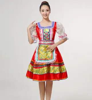 Ethniques de russie, de la Danse Femmes robe Courte Style Folklorique ukrainienne Stade de la Tradition du Théâtre
