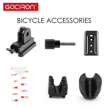 GACIRON Universel support de Guidon Vélo de Route de la lumière lampe de Vélo accessoires 3M Autocollants/ Base/ Écrous