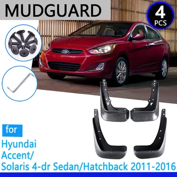 Garde-boue fit pour l'Accent de Hyundai Solaris RB 2011~2016 2012 2013 2014 2015 d'Accessoires de Voiture Bavette Fender Auto Pièces de Rechange