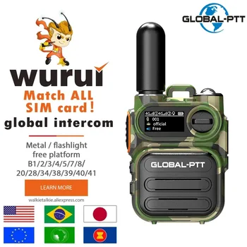 Global disponible Wurui G388 mondial-ptt POC 4G talkie-walkie radio bidirectionnelle Mobile Portable profesional longue gamme communicator