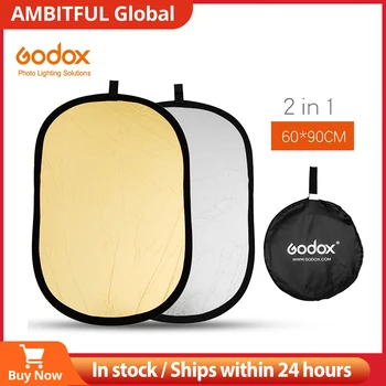 GODOX 2en1 60 x 90cm Portable Pliable Lumière Ovale Photographie Réflecteur pour Studio 60 x 90cm