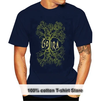 Gojira Hommes T-Shirt Noir Metal Fan De Tee Shirt Arbre De Logo Top Qualité Tee Shirt